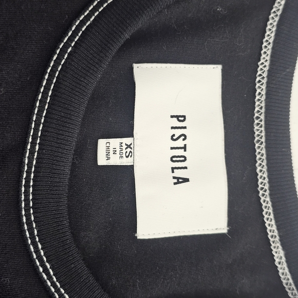 PISTOLA Womens XS T Shirt Dress Black 100% Cotton Short Sleeve - Picture 6 of 9